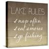 Lake Rules-Sparx Studio-Stretched Canvas
