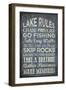 Lake Rules-Erin Clark-Framed Giclee Print