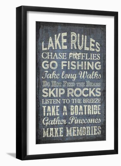 Lake Rules-Erin Clark-Framed Giclee Print