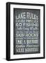 Lake Rules-Erin Clark-Framed Giclee Print