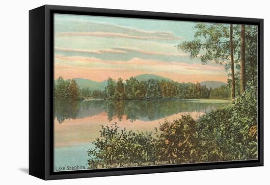 Lake Sapphire, Western North Carolina-null-Framed Stretched Canvas