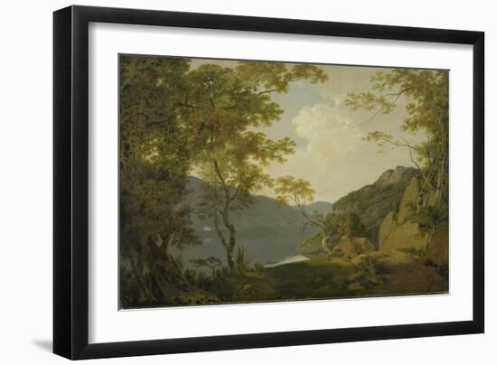 Lake Scene, 1790-Joseph Wright of Derby-Framed Giclee Print