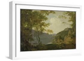 Lake Scene, 1790-Joseph Wright of Derby-Framed Giclee Print
