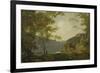 Lake Scene, 1790-Joseph Wright of Derby-Framed Giclee Print