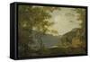 Lake Scene, 1790-Joseph Wright of Derby-Framed Stretched Canvas