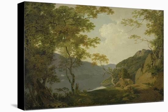 Lake Scene, 1790-Joseph Wright of Derby-Stretched Canvas