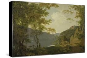 Lake Scene, 1790-Joseph Wright of Derby-Stretched Canvas