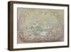 Lake Scene with Fairies and Swans-Robert Caney-Framed Giclee Print