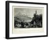 Lake See-Hoo and the Temple of Thundering Winds, from the Vale of Tombs, engraved by J.C. Bentley-Thomas Allom-Framed Giclee Print