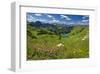 Lake Seealpsee at Nebelhorn Mountain (2224m), Oberstdorf, Allgaeu, Swabia, Bavaria, Germany-null-Framed Art Print