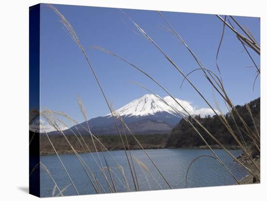 Lake Shoji, with Mount Fuji Behind, Shojiko, Central Honshu, Japan-Simanor Eitan-Stretched Canvas