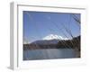 Lake Shoji, with Mount Fuji Behind, Shojiko, Central Honshu, Japan-Simanor Eitan-Framed Photographic Print