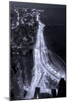 Lake Shore Drive Aerial Black White-Steve Gadomski-Mounted Photographic Print