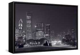 Lake Shore Drive Chicago BW-Steve Gadomski-Framed Stretched Canvas