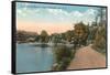 Lake Shore Drive, Mohonk Lake, New York-null-Framed Stretched Canvas