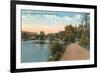 Lake Shore Drive, Mohonk Lake, New York-null-Framed Art Print