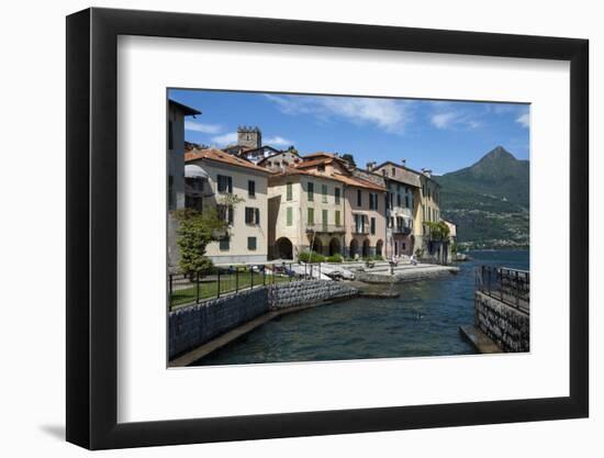 Lake Side, by the Harbour, Rezzonico, Lake Como, Italian Lakes, Lombardy, Italy, Europe-James Emmerson-Framed Photographic Print