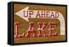 Lake Sign-null-Framed Stretched Canvas