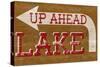 Lake Sign-null-Stretched Canvas