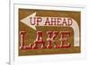 Lake Sign-null-Framed Art Print