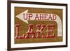 Lake Sign-null-Framed Art Print