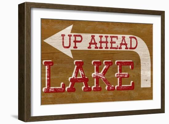 Lake Sign-null-Framed Art Print