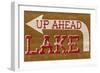 Lake Sign-null-Framed Art Print