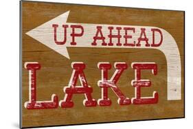 Lake Sign-null-Mounted Art Print