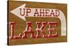 Lake Sign-null-Stretched Canvas