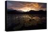 Lake Skadar at Sunset, Lake Skadar National Park, Montenegro, May 2008-Radisics-Stretched Canvas