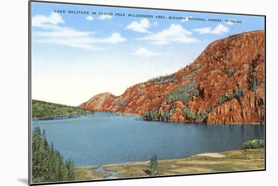 Lake Solitude, Big Horn Mountains, Wyoming-null-Mounted Art Print