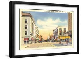 Lake Street, Oak Park, Illinois-null-Framed Art Print