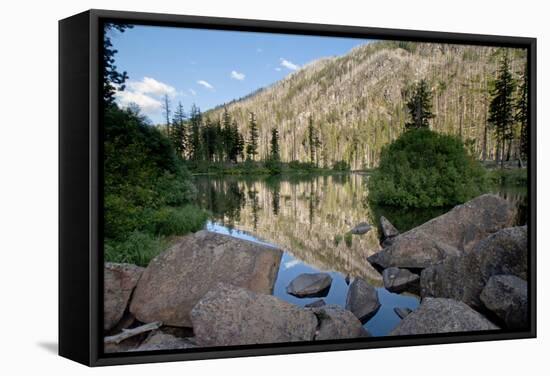 Lake Stuart, Okanogan-Wenatchee National Forest, Washington, USA-Roddy Scheer-Framed Stretched Canvas