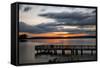 Lake Sunset-Danny Head-Framed Stretched Canvas