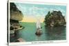 Lake Superior, Wisconsin - Apostle Islands, Gem Island Scene-Lantern Press-Stretched Canvas