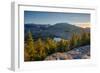 Lake surrounded by mountains, Heart Lake, Algonquin Peak, Adirondack Mountains State Park, New Y...-null-Framed Photographic Print