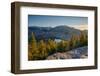 Lake surrounded by mountains, Heart Lake, Algonquin Peak, Adirondack Mountains State Park, New Y...-null-Framed Photographic Print