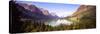Lake Surrounded by Mountains, St. Mary Lake, Glacier National Park, Montana, USA-null-Stretched Canvas