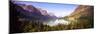 Lake Surrounded by Mountains, St. Mary Lake, Glacier National Park, Montana, USA-null-Mounted Photographic Print