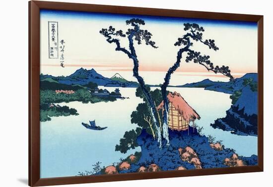 Lake Suwa in the Shinano Province, 1830-1833-Katsushika Hokusai-Framed Giclee Print