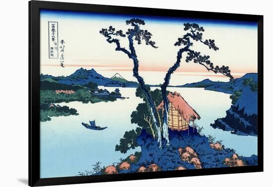 Lake Suwa in the Shinano Province, 1830-1833-Katsushika Hokusai-Framed Giclee Print