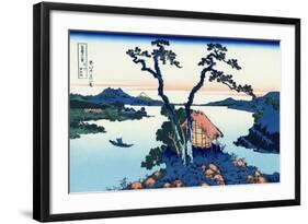 Lake Suwa in the Shinano Province, 1830-1833-Katsushika Hokusai-Framed Giclee Print