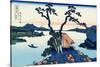 Lake Suwa in the Shinano province, c.1830-Katsushika Hokusai-Stretched Canvas