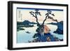 Lake Suwa in the Shinano province, c.1830-Katsushika Hokusai-Framed Giclee Print