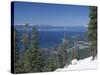 Lake Tahoe and Town on California and Nevada State Line, USA-Adam Swaine-Stretched Canvas