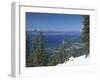 Lake Tahoe and Town on California and Nevada State Line, USA-Adam Swaine-Framed Photographic Print