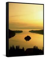 Lake Tahoe at Dawn, Tahoe, Nevada, USA-Steve Vidler-Framed Stretched Canvas