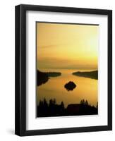 Lake Tahoe at Dawn, Tahoe, Nevada, USA-Steve Vidler-Framed Premium Photographic Print