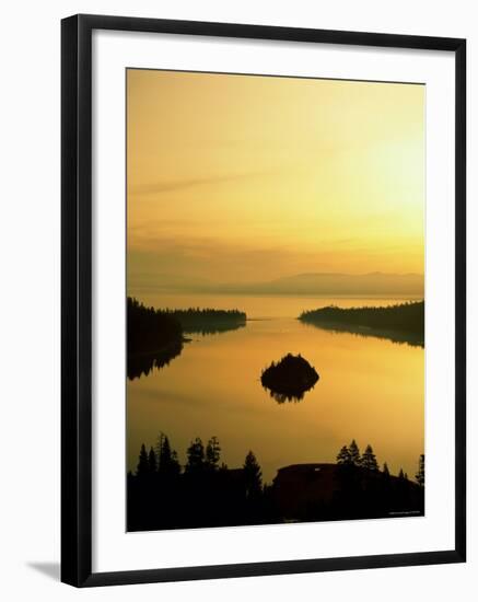 Lake Tahoe at Dawn, Tahoe, Nevada, USA-Steve Vidler-Framed Photographic Print