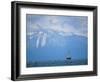 Lake Tahoe, CA, Scenic of Mountains and Boat-Peter Adams-Framed Photographic Print
